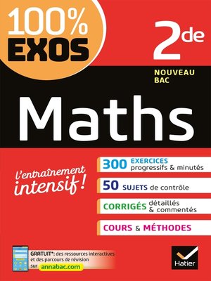 cover image of Maths 2de